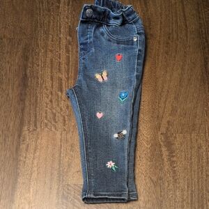 Kids Denim Jeans with Embroidered Accents